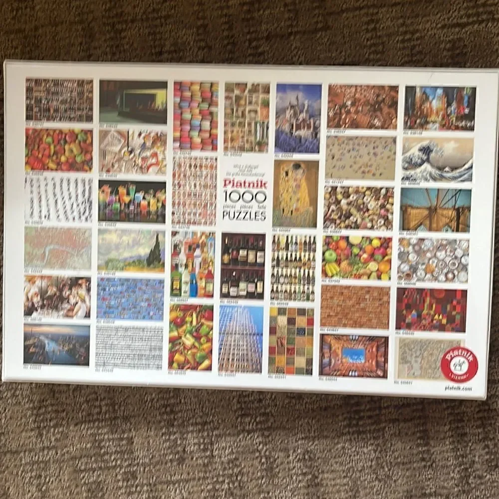 Piatnik wine bottle puzzle.  1000 pieces. Difficult.